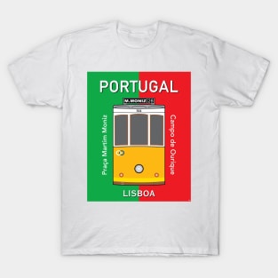 Lisboa Lisbon City Portugal Tram 28 Belem Travel Vintage T-Shirt